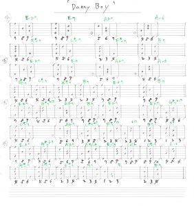 dannyboyギタータブ譜guitartab